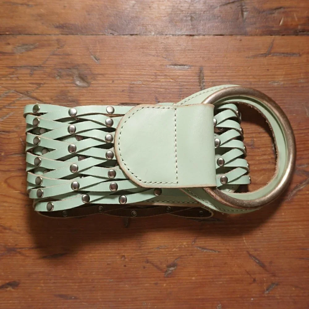 Linea Pelle Mint Wide Waist or Hip Belt Size S